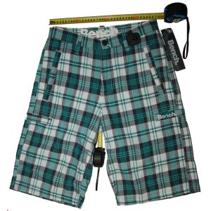 Bench Short Англия Черно-Бело-Зеленая Клетка