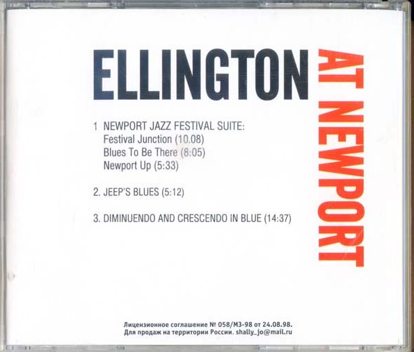 DUKE ELLINGTON At Newport 1956 Live